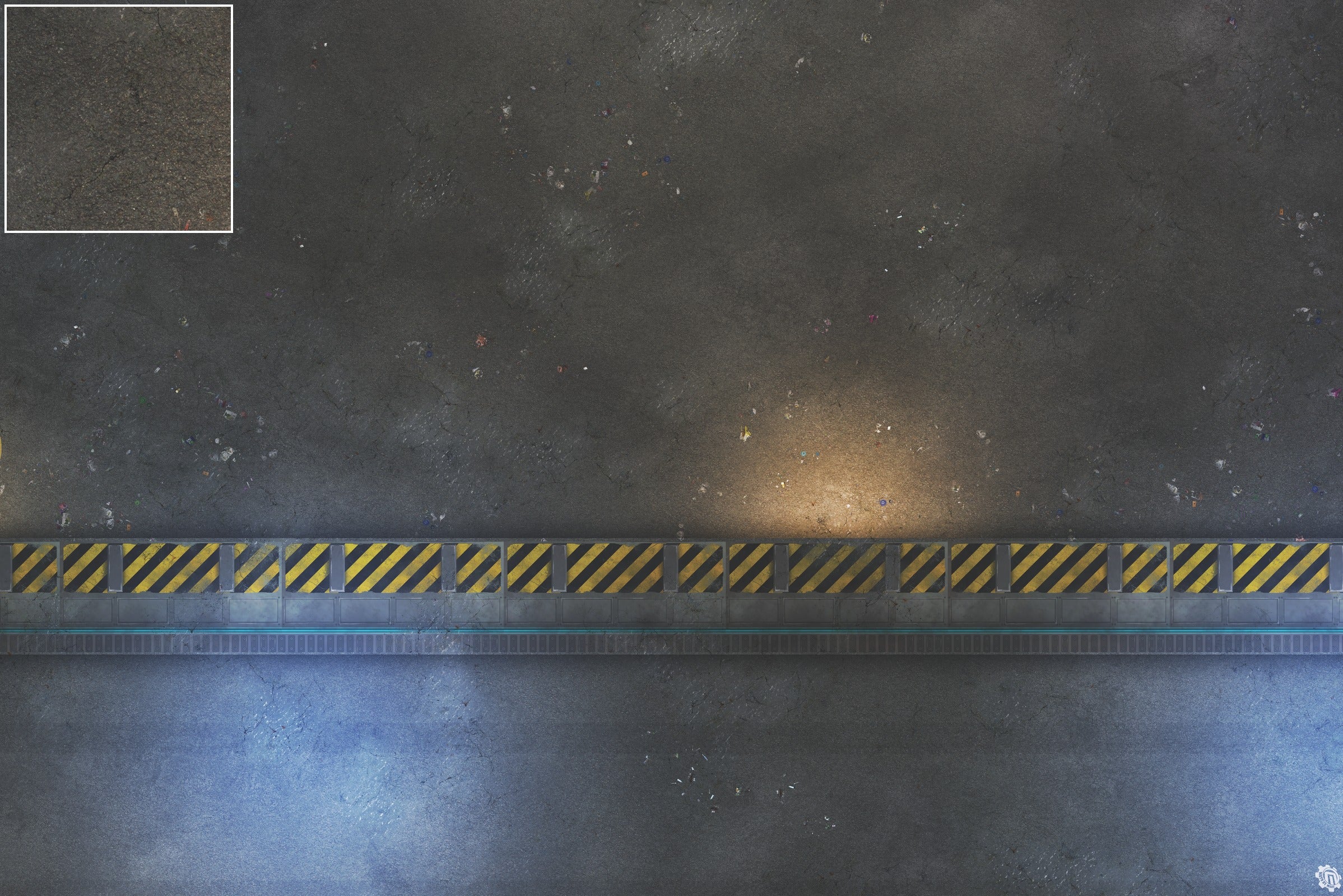 Mats by Mars: Loading Dock Lot Tabletop Wargaming Play Mat