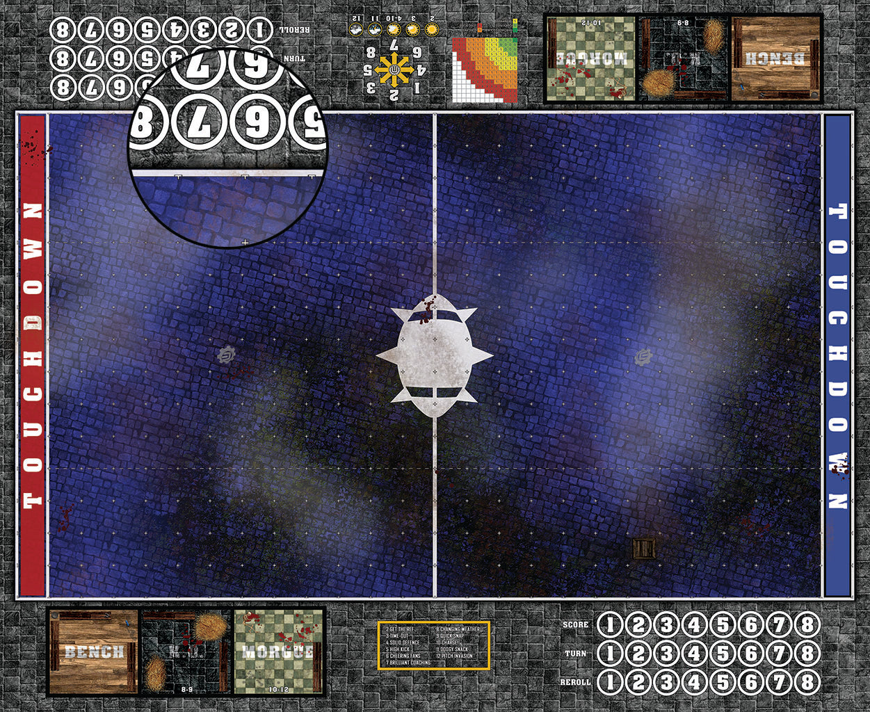 Custom Fantasy Football Play Mat / Pitch 11s