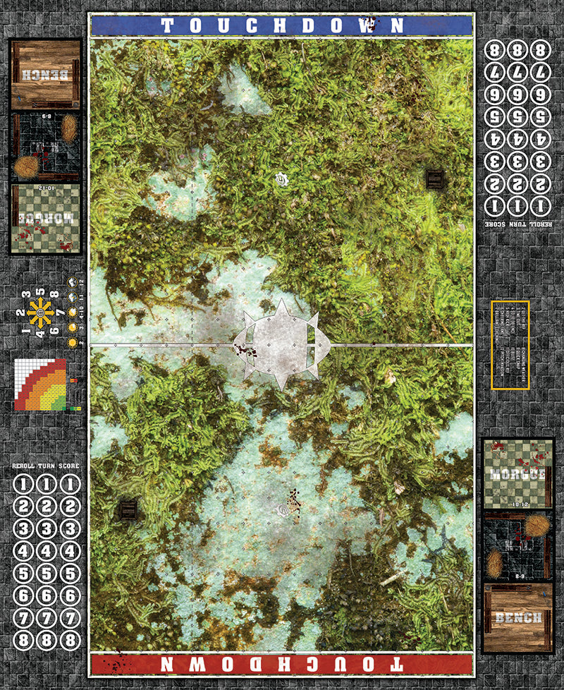Mats by Mars:  Swamplands v1.0 Fantasy Football Play Mat / Pitch