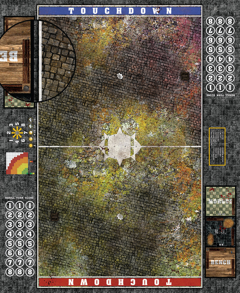 Mats by Mars: Abandoned City v1.0 Fantasy Football Play Mat / Pitch