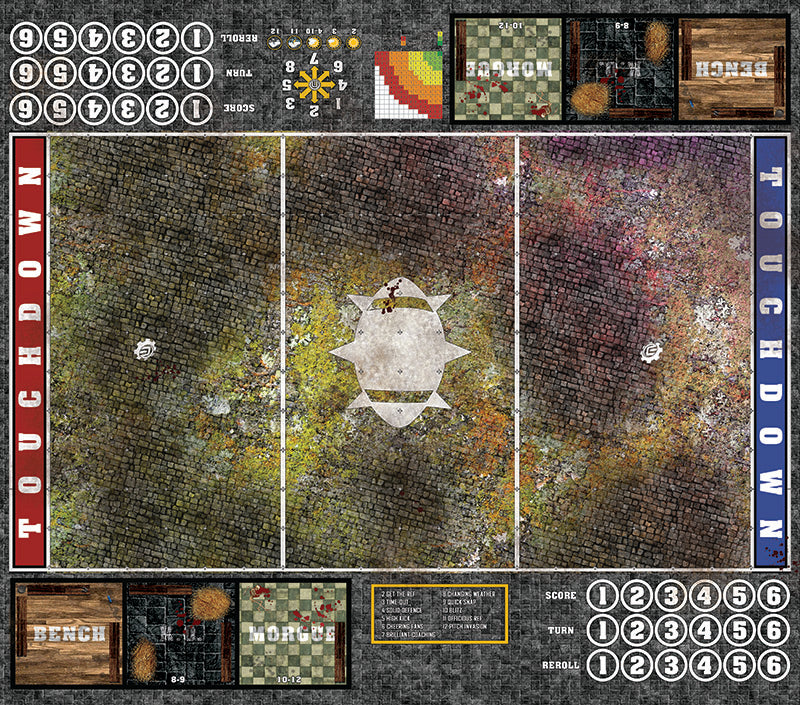 Mats by Mars: Abandoned City v1.0 Fantasy Football Play Mat / Pitch