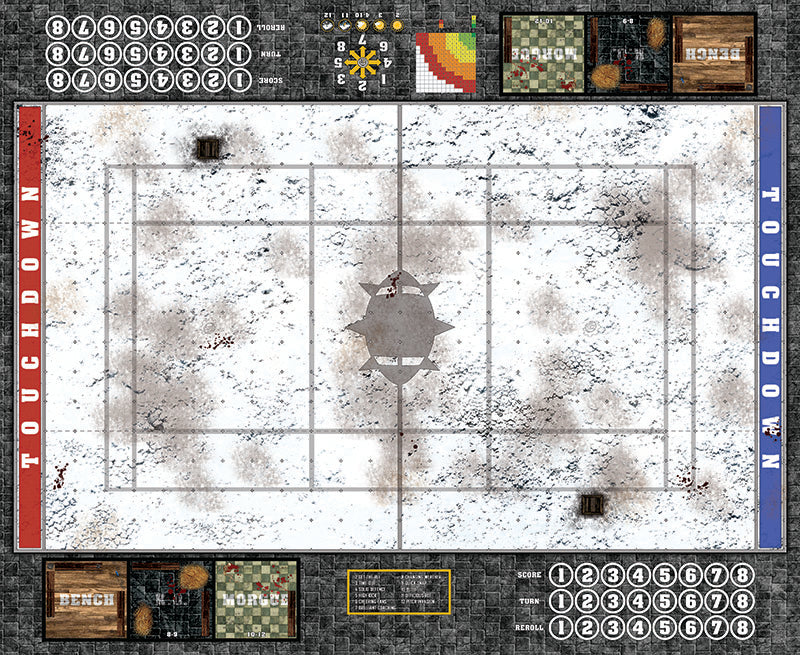 Mats by Mars: Winter's Wrath v1.0 Fantasy Football Play Mat / Pitch