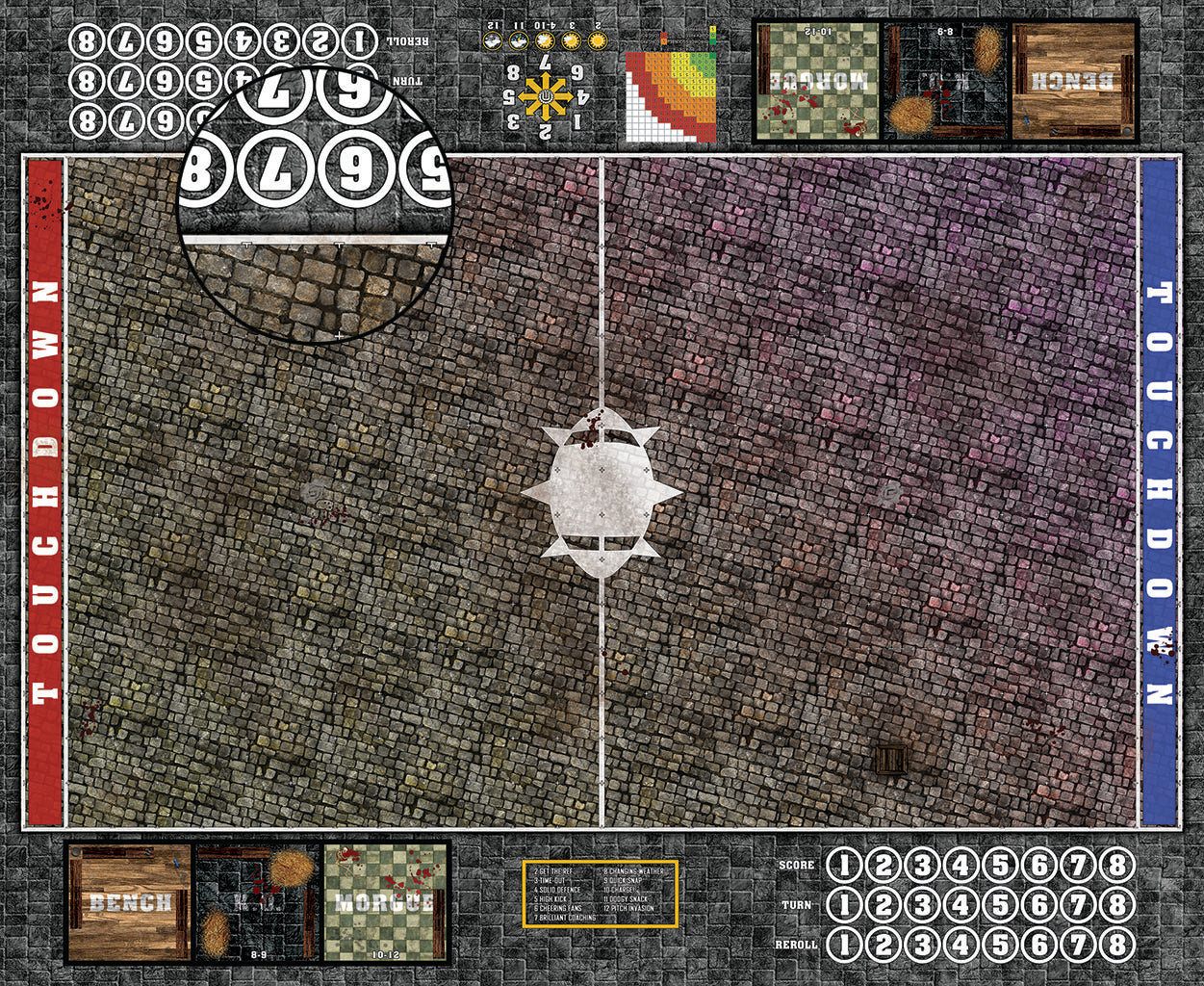 Mats by Mars: Bustling City v1.0 Fantasy Football Play Mat / Pitch