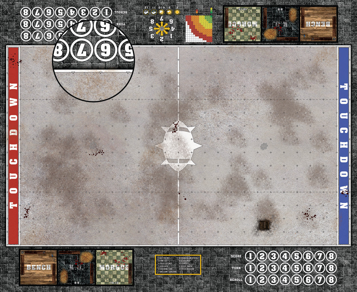 Custom Fantasy Football Play Mat / Pitch 11s