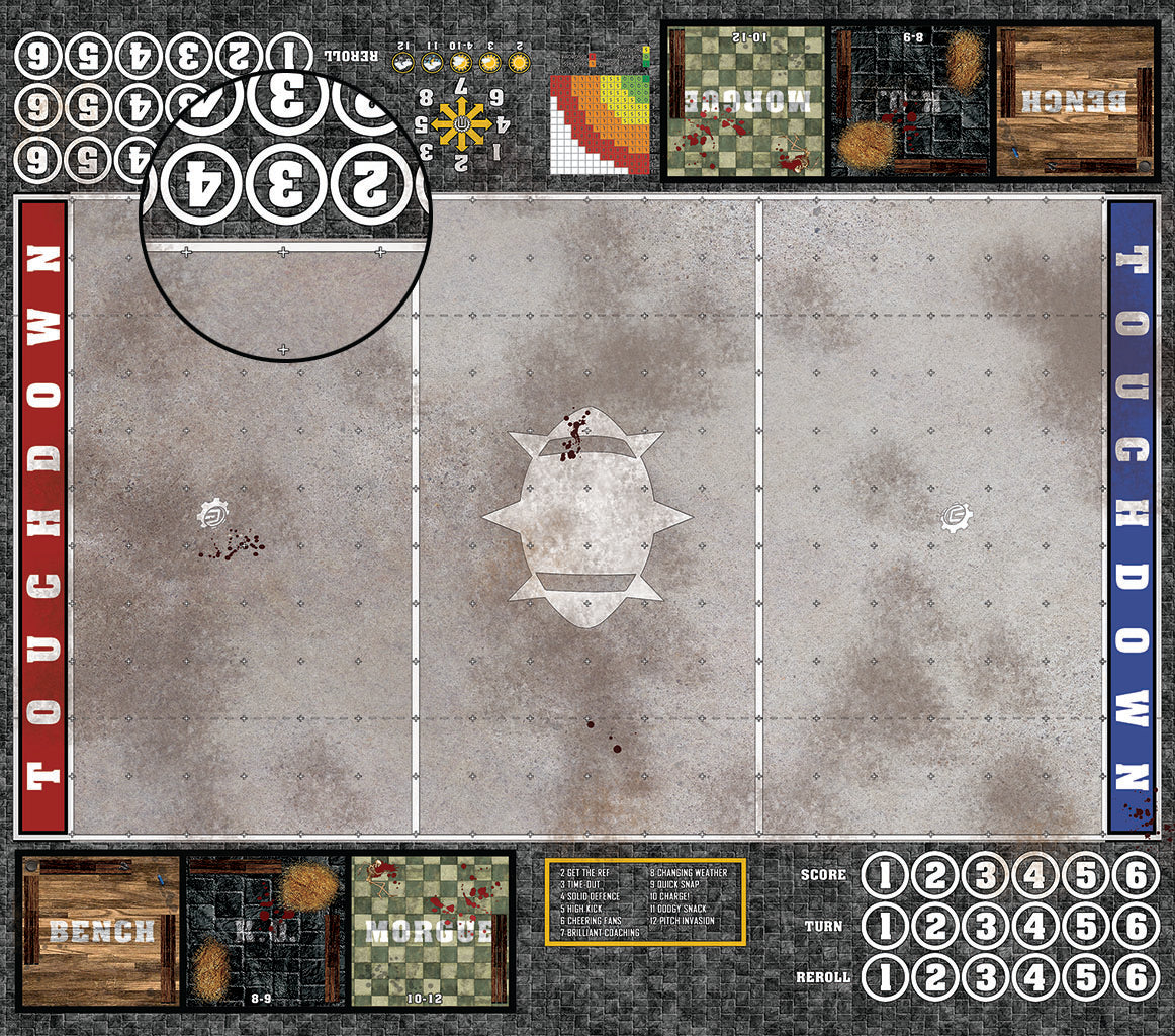 Custom Fantasy Football 7s Play Mat / Pitch from Mats by Mars