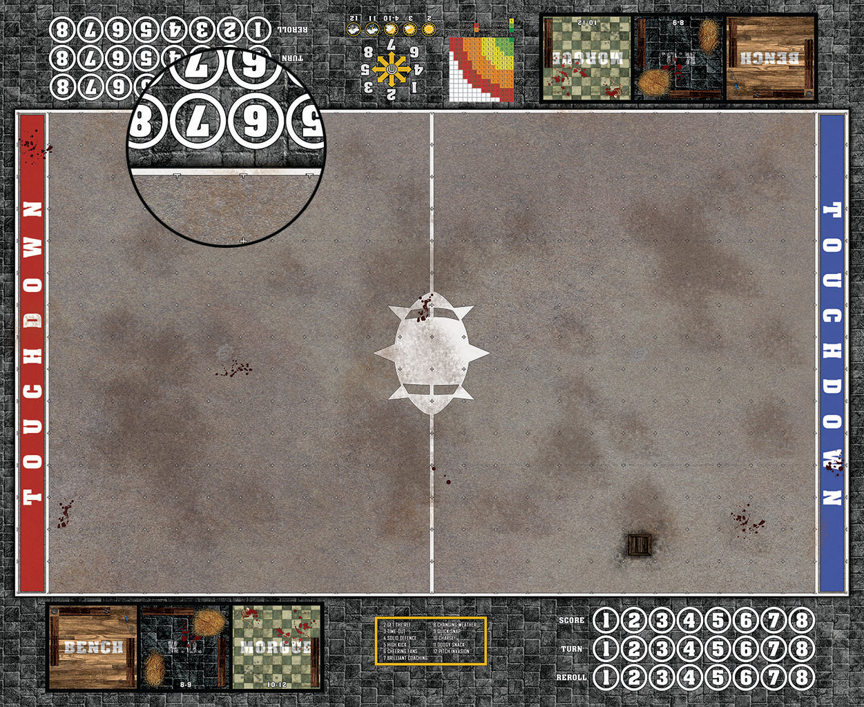 Custom Fantasy Football Play Mat / Pitch 11s