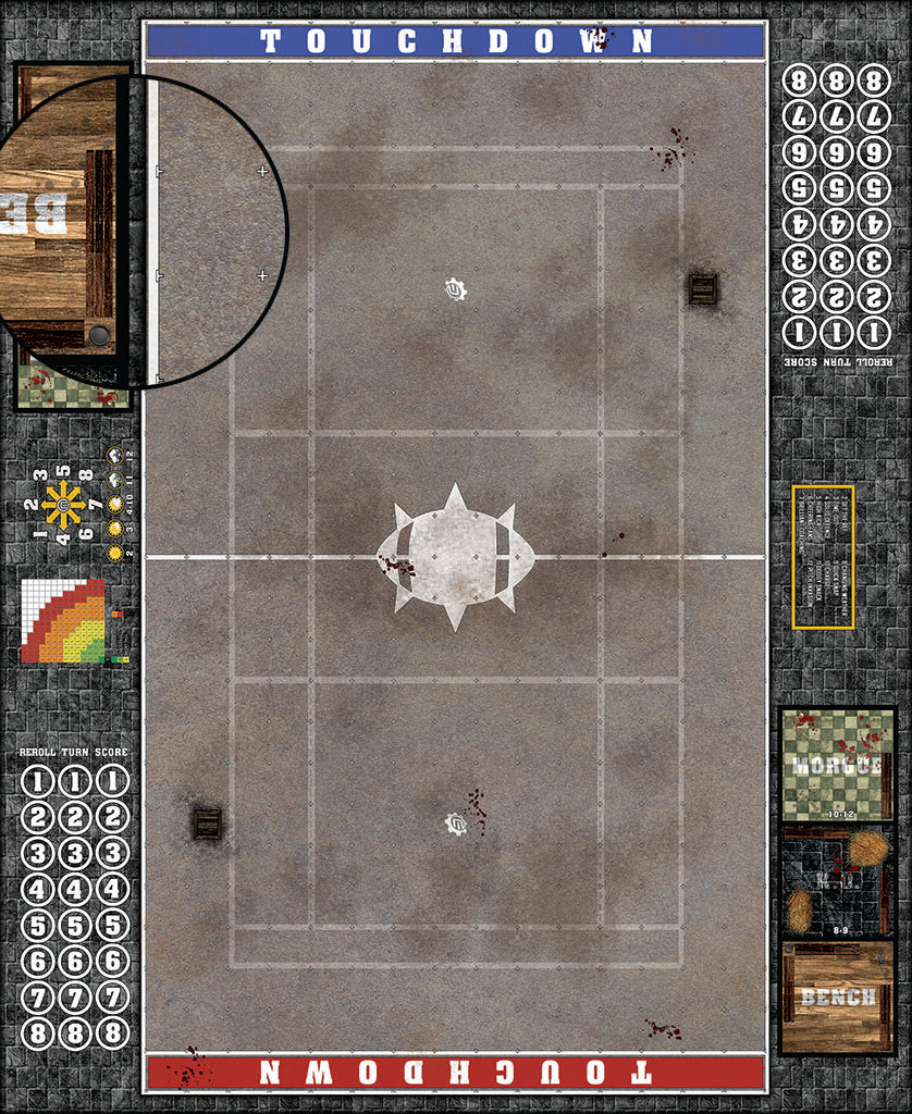 Custom Fantasy Football Play Mat / Dual Pitch 11s and 7s from Mats by Mars