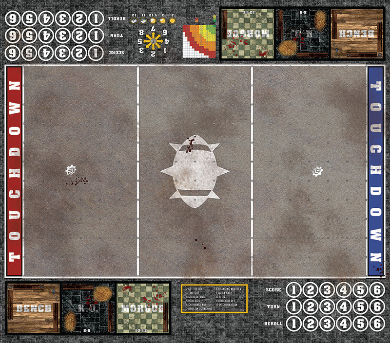 Mats by Mars: Koncrete Blok Fantasy Football Play Mat / Pitch