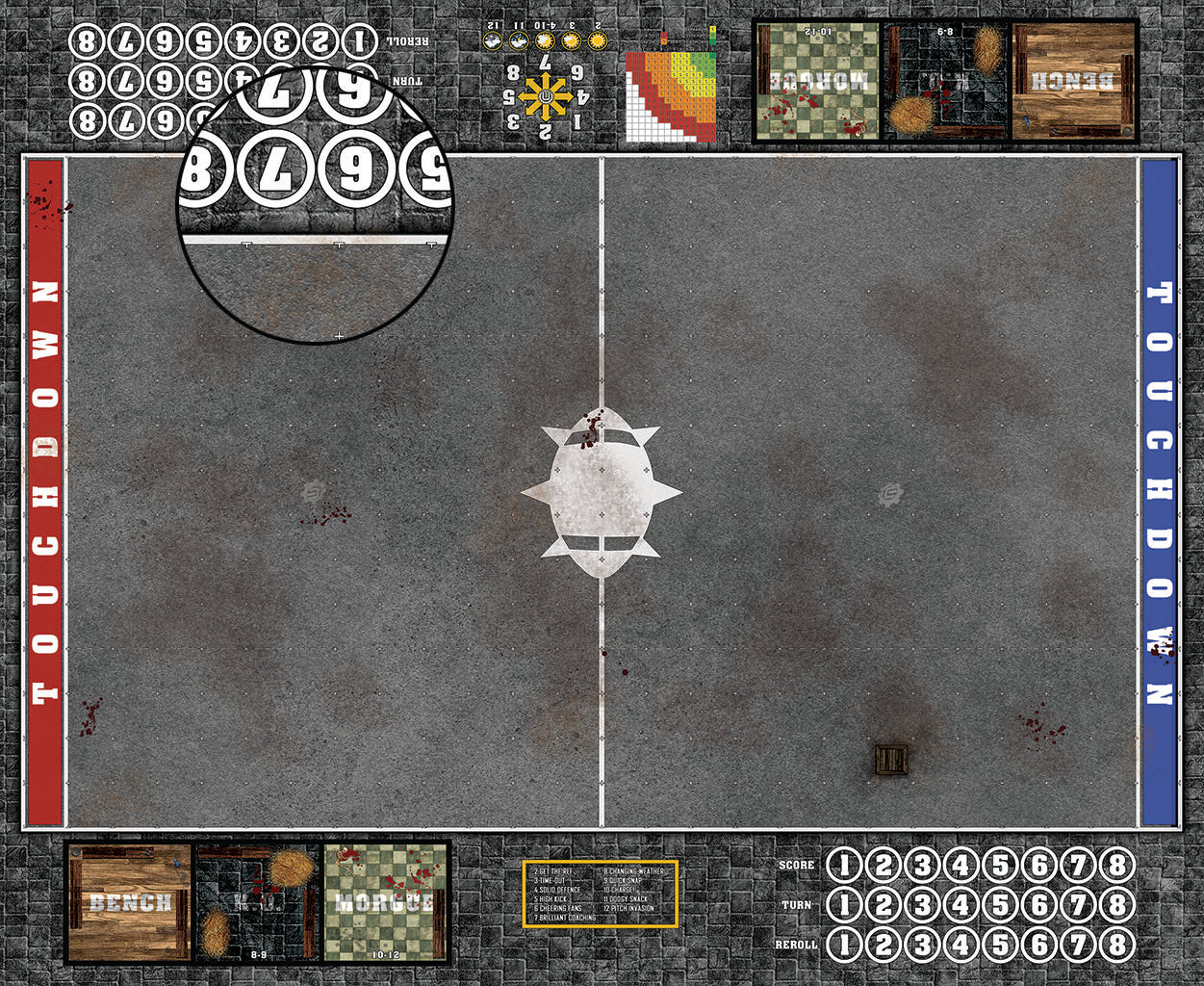 Custom Fantasy Football Play Mat / Pitch 11s