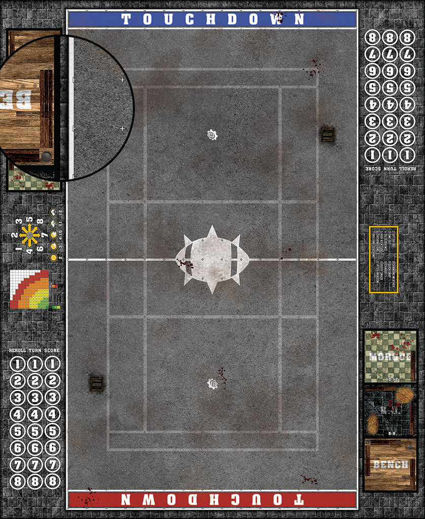 Custom Fantasy Football Play Mat / Dual Pitch 11s and 7s from Mats by Mars