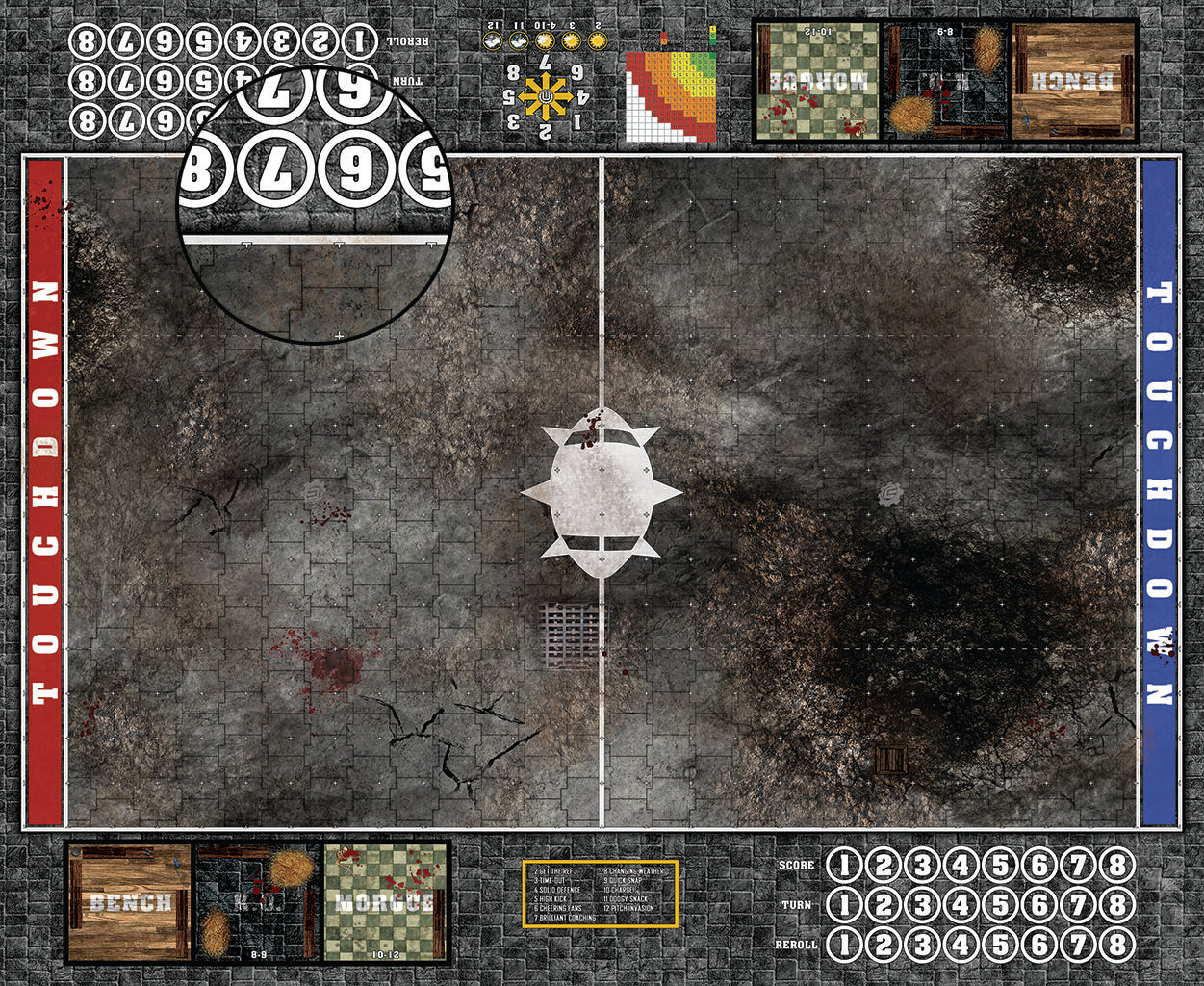 Custom Fantasy Football Play Mat / Pitch 11s