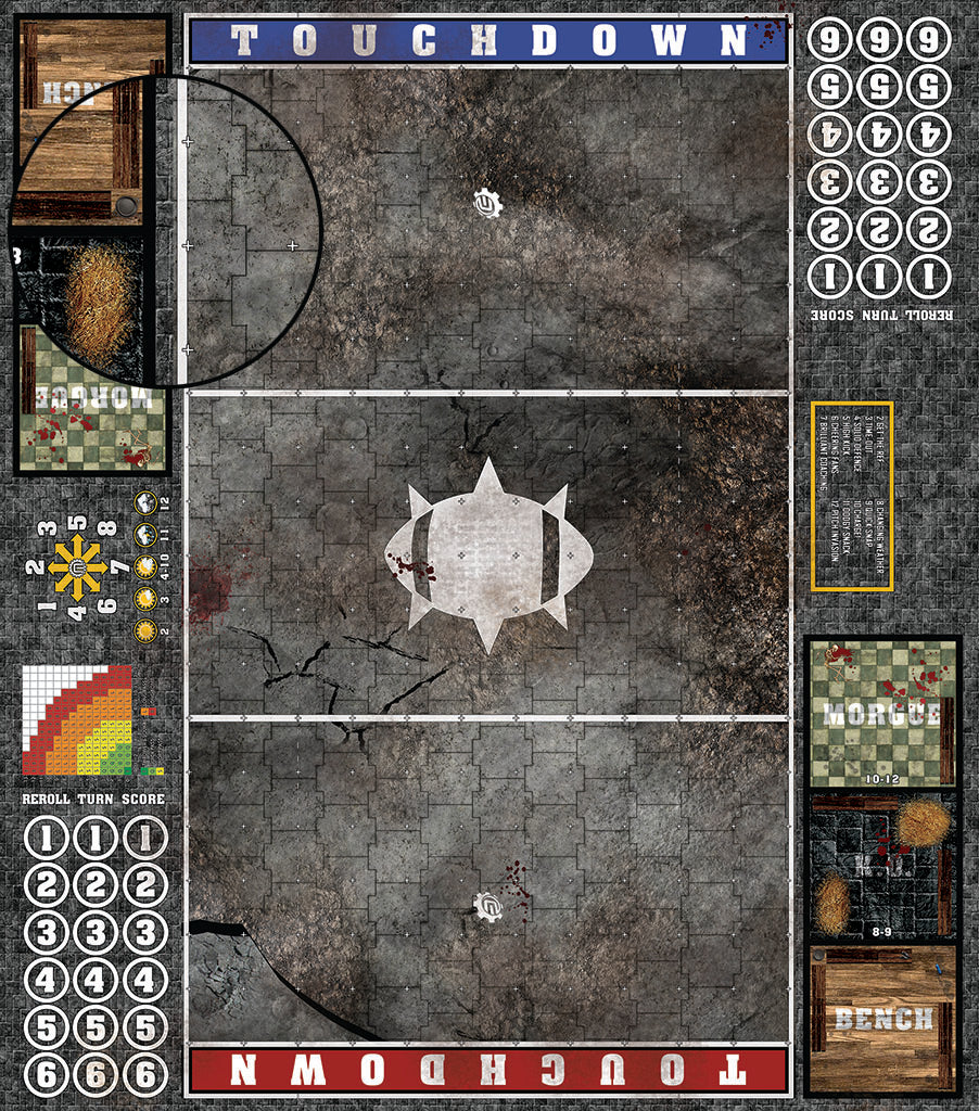 Custom Fantasy Football 7s Play Mat / Pitch from Mats by Mars