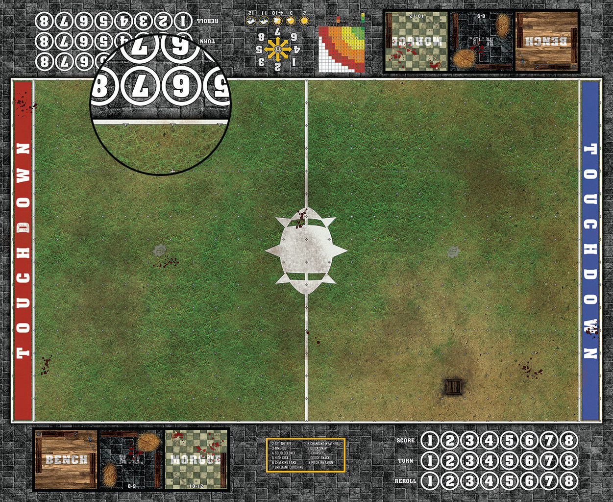 Custom Fantasy Football Play Mat / Pitch 11s