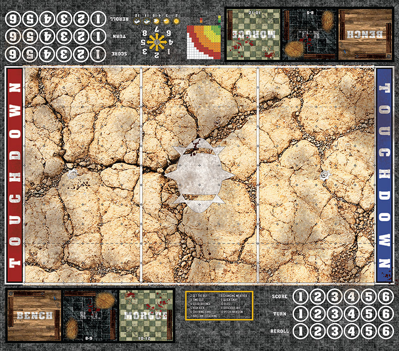 Mats by Mars: Desert Fantasy Football Play Mat / Pitch