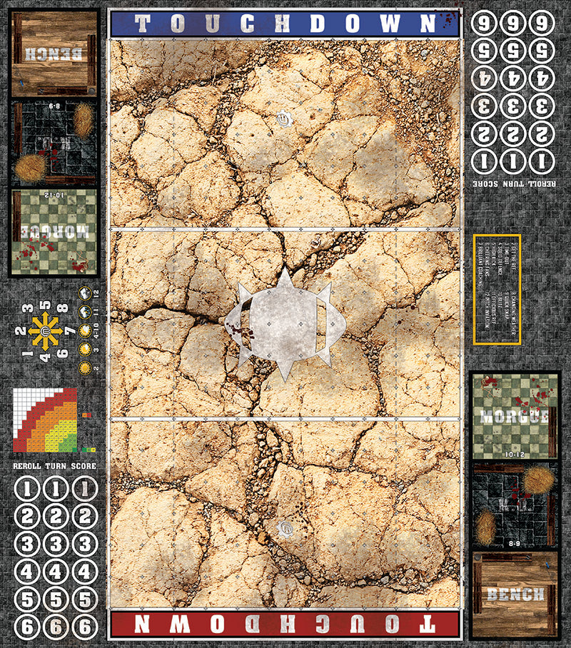 Mats by Mars: Desert Fantasy Football Play Mat / Pitch