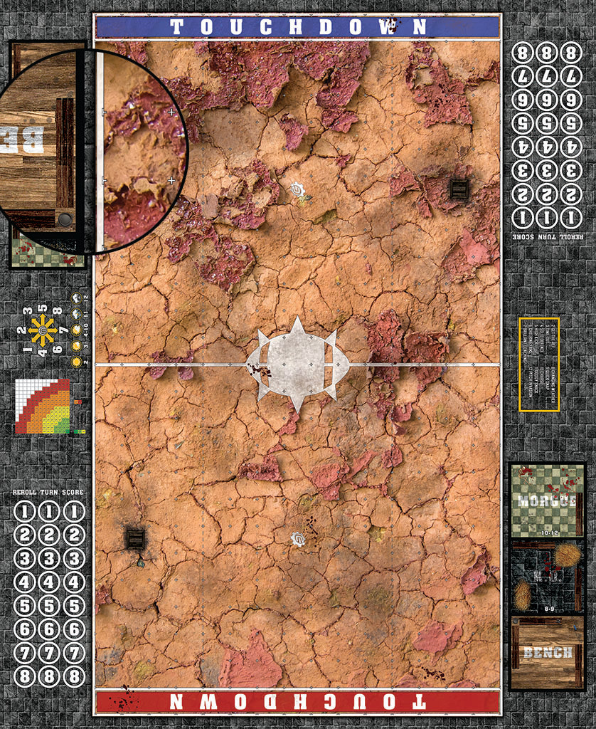 Mats by Mars: Badlands Fantasy Football Play Mat / Pitch