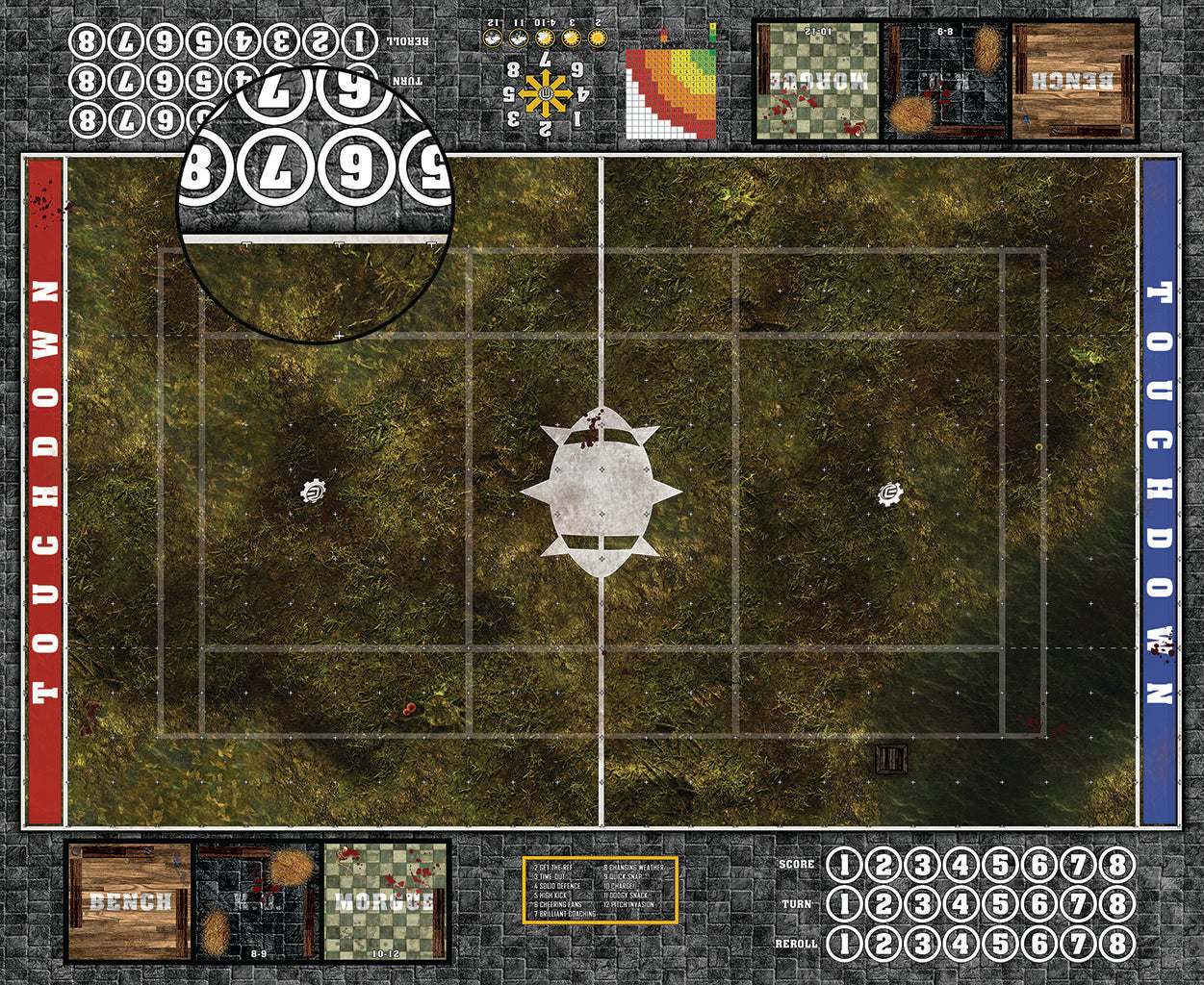 Mats by Mars: Swamplands Fantasy Football Play Mat / Pitch