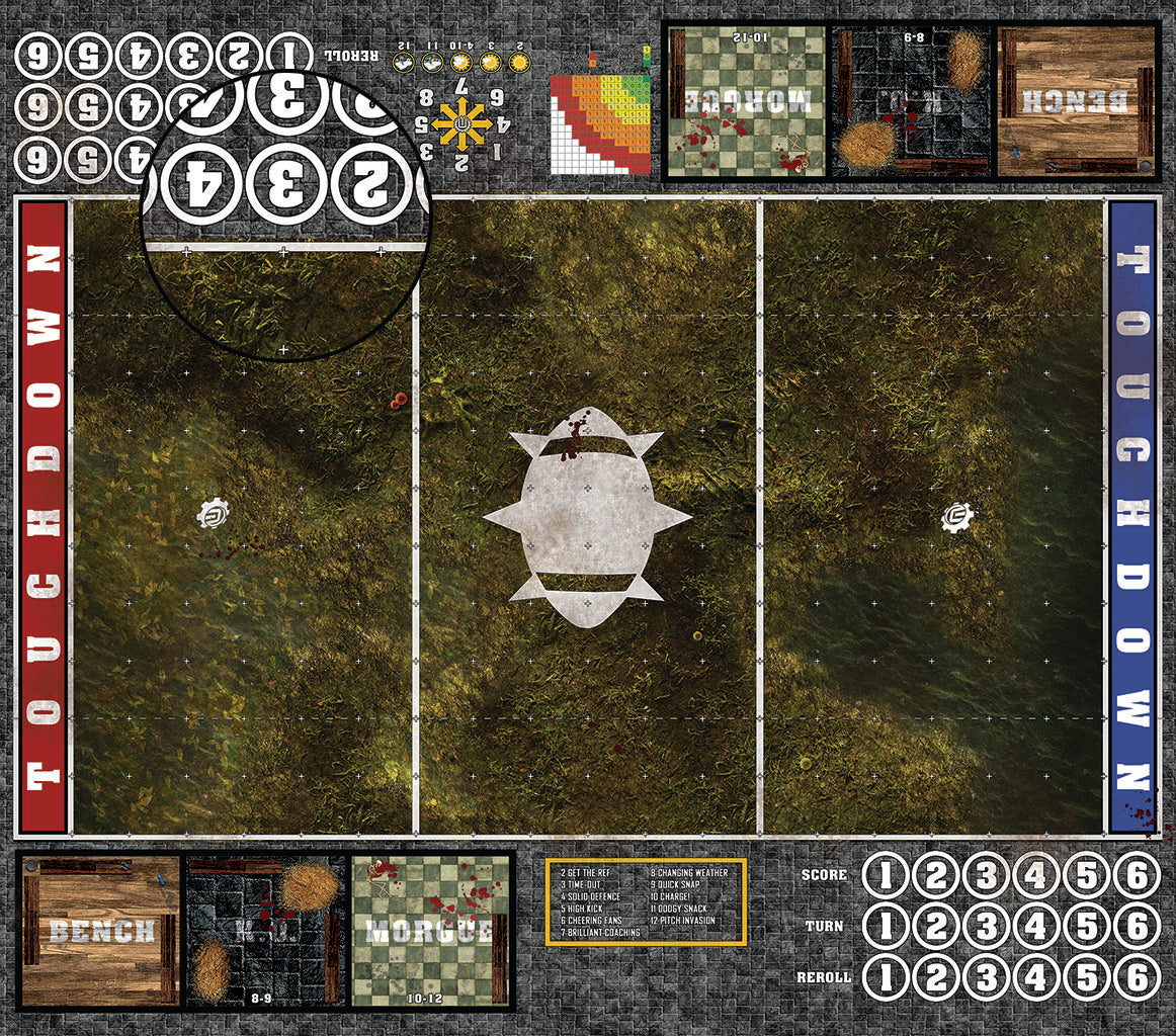 Mats by Mars: Swamplands Fantasy Football Play Mat / Pitch