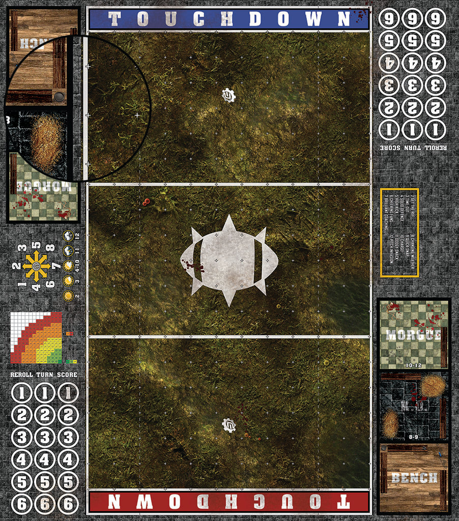 Custom Fantasy Football 7s Play Mat / Pitch from Mats by Mars