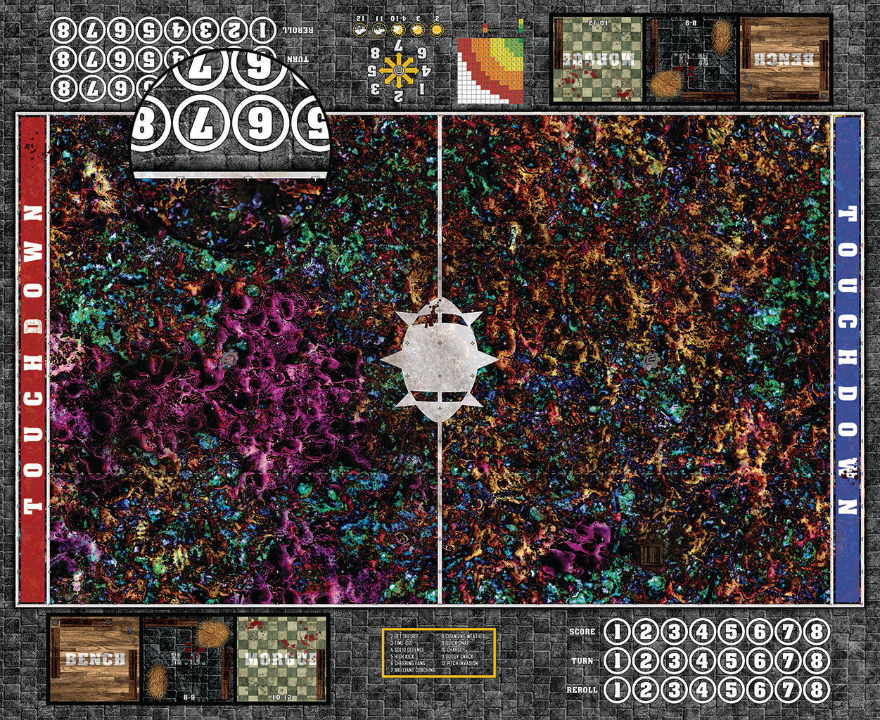 Mats by Mars: Chaos Realm Fantasy Football Play Mat / Pitch