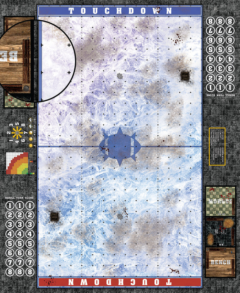 Mats by Mars: Frozen Lake Fantasy Football Play Mat / Pitch