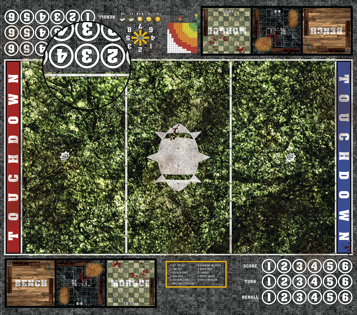 Mats by Mars: Creeping Mold Fantasy Football Play Mat / Pitch