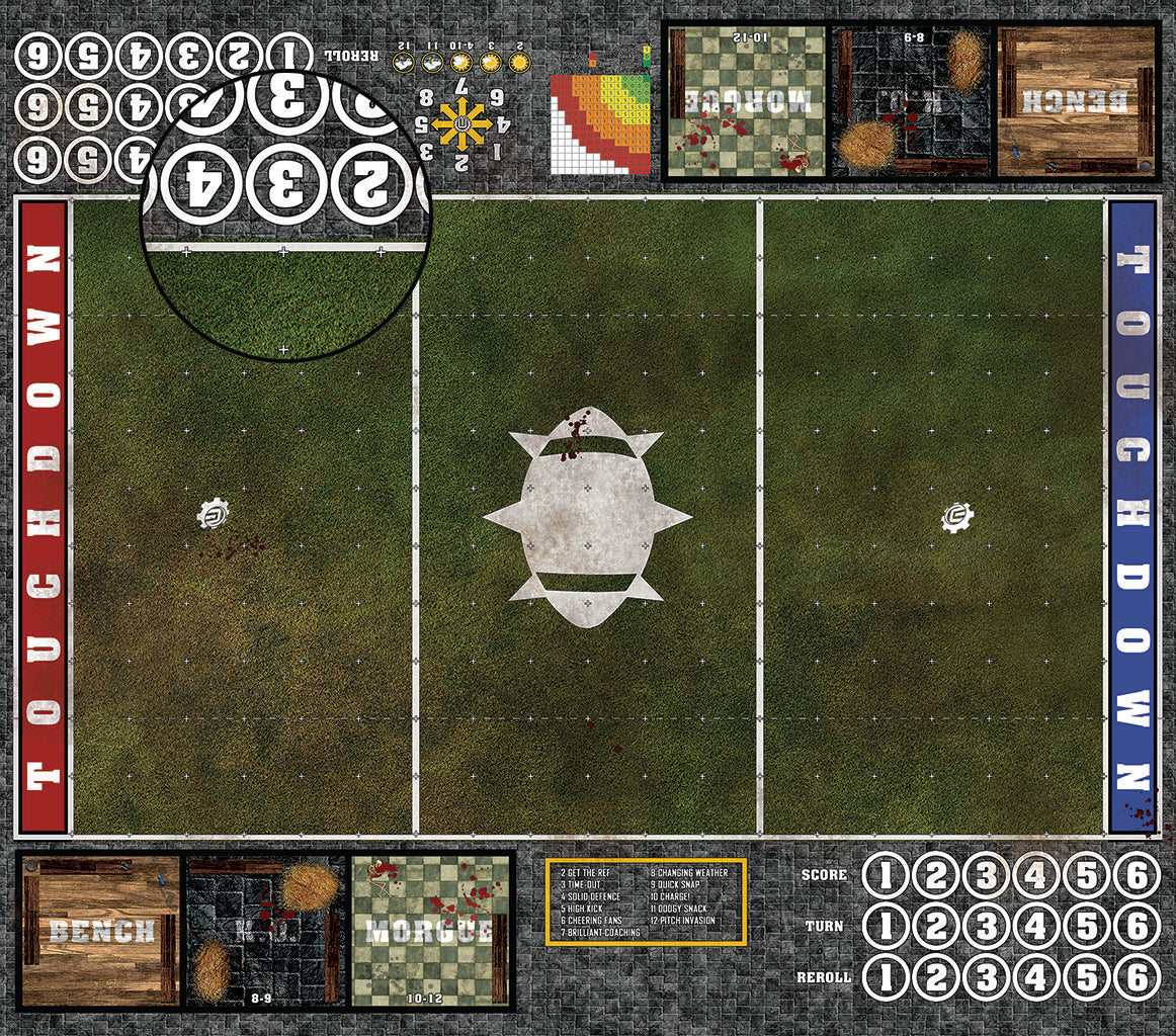 Custom Fantasy Football 7s Play Mat / Pitch from Mats by Mars