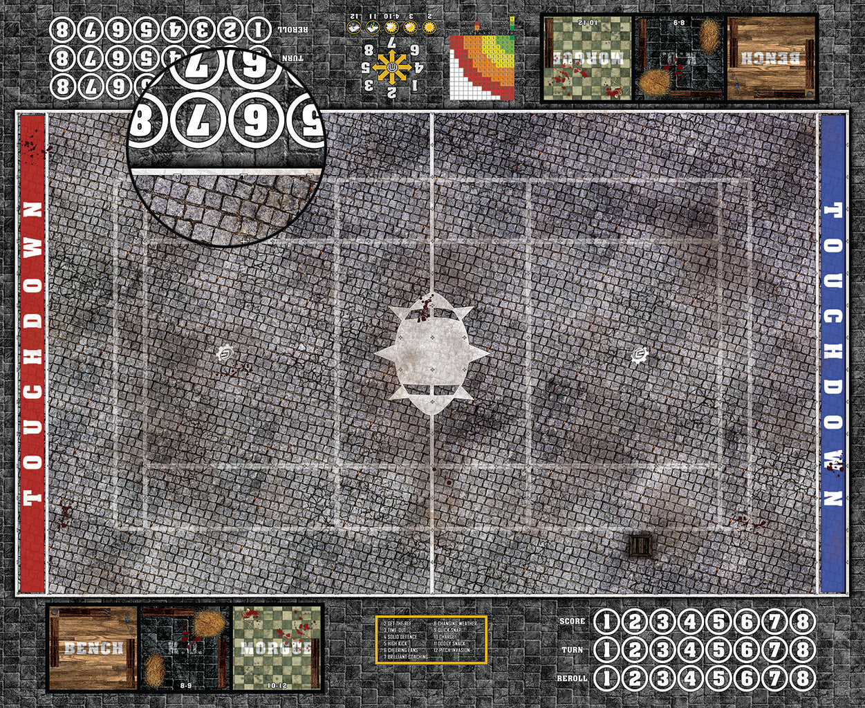 Mats by Mars: Bustling City Fantasy Football Play Mat / Pitch
