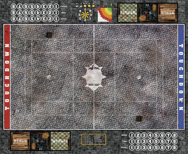 Custom Fantasy Football Play Mat / Dual Pitch 11s and 7s from Mats by Mars