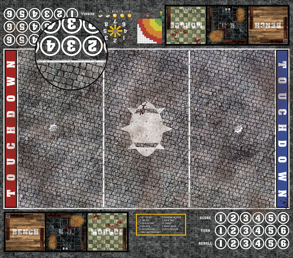 Mats by Mars: Bustling City Fantasy Football Play Mat / Pitch