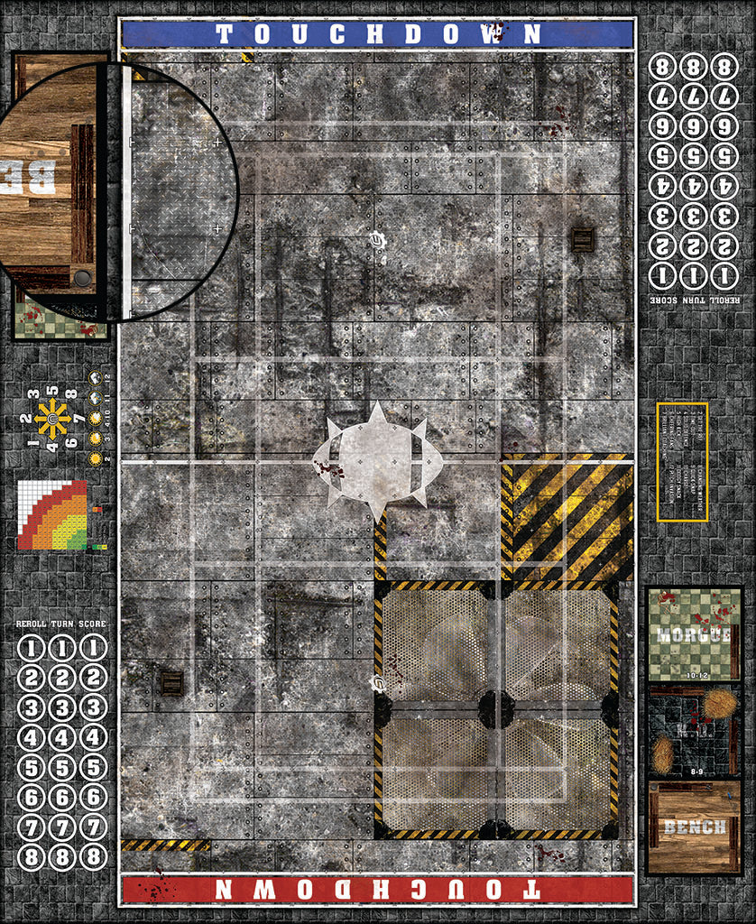 Custom Fantasy Football Play Mat / Dual Pitch 11s and 7s from Mats by Mars