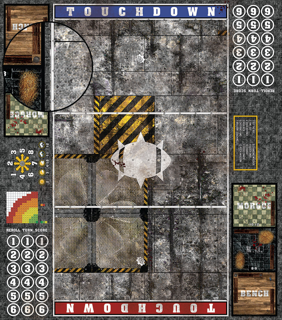 Custom Fantasy Football 7s Play Mat / Pitch from Mats by Mars