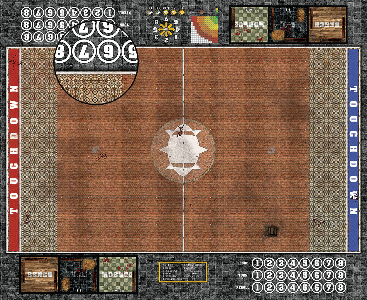 Custom Fantasy Football Play Mat / Pitch 11s