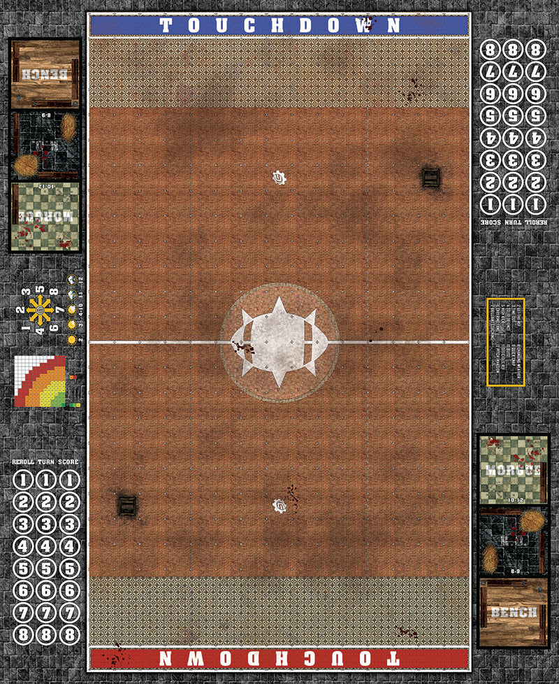 Mats by Mars: Spanish Plaza Fantasy Football Play Mat / Pitch