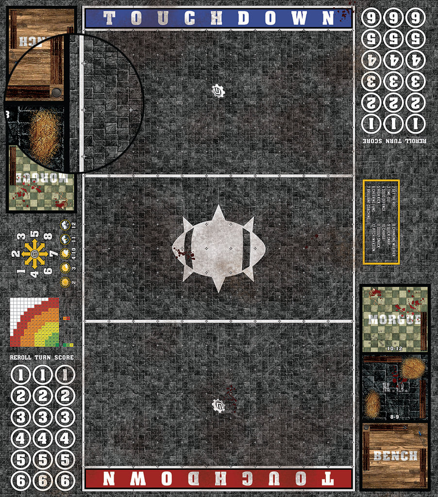 Custom Fantasy Football 7s Play Mat / Pitch from Mats by Mars