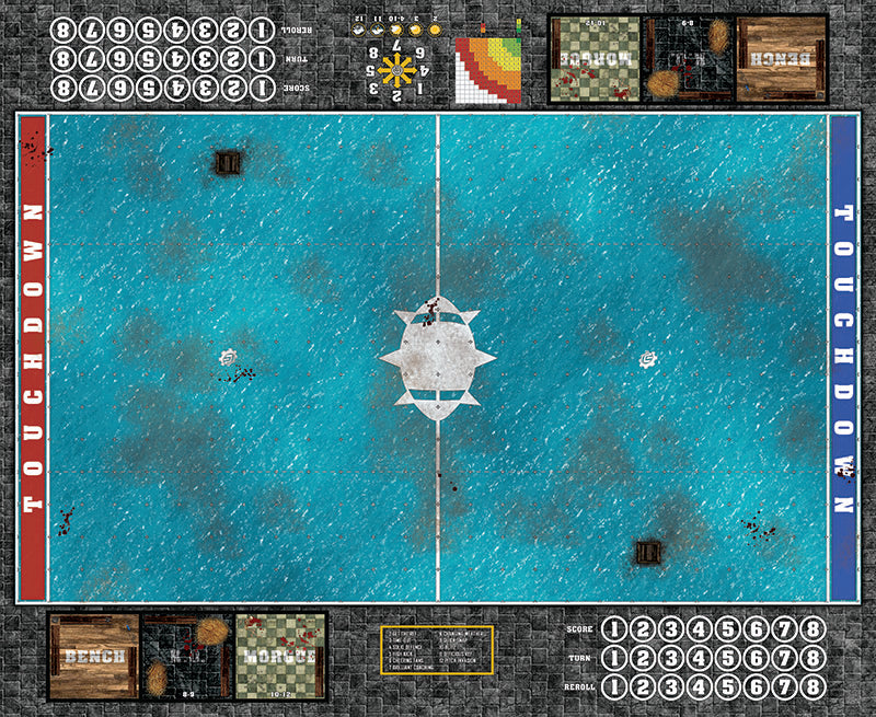 Mats by Mars: Swimming Pool Fantasy Football Play Mat / Pitch