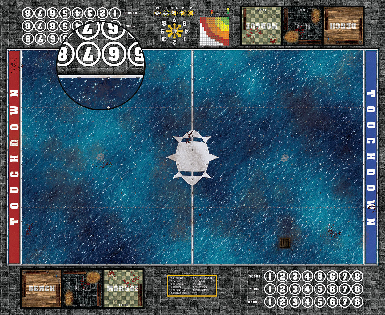 Custom Fantasy Football Play Mat / Pitch 11s