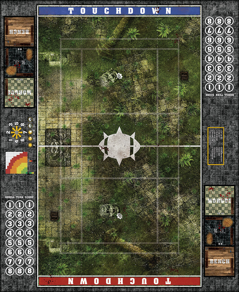 Mats by Mars: Forgotten Temple Altar Fantasy Football Play Mat / Pitch