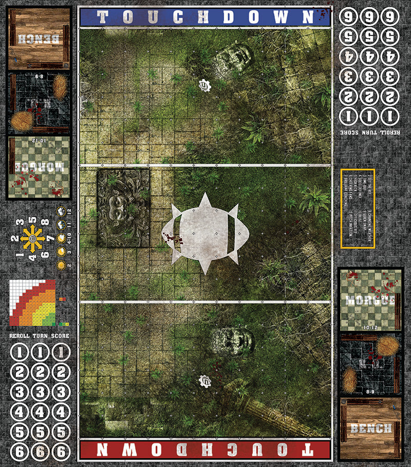 Mats by Mars: Forgotten Temple Altar Fantasy Football Play Mat / Pitch