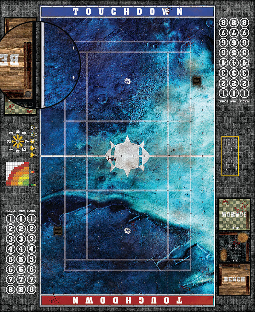 Custom Fantasy Football Play Mat / Dual Pitch 11s and 7s from Mats by Mars