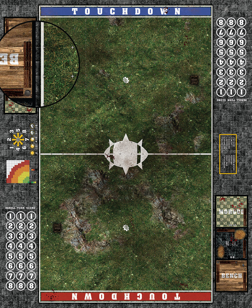 Custom Fantasy Football Play Mat / Pitch 11s