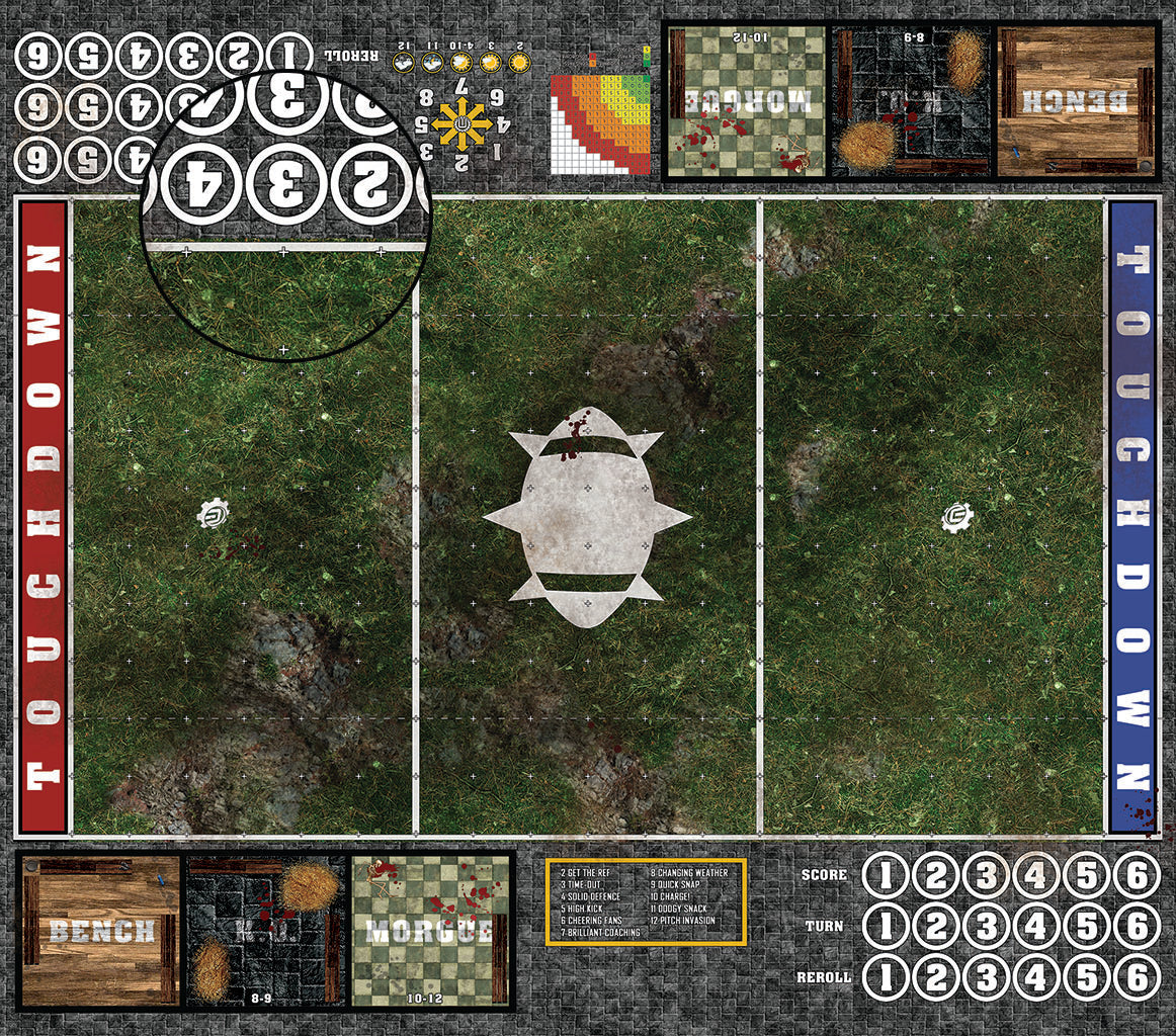 Custom Fantasy Football 7s Play Mat / Pitch from Mats by Mars