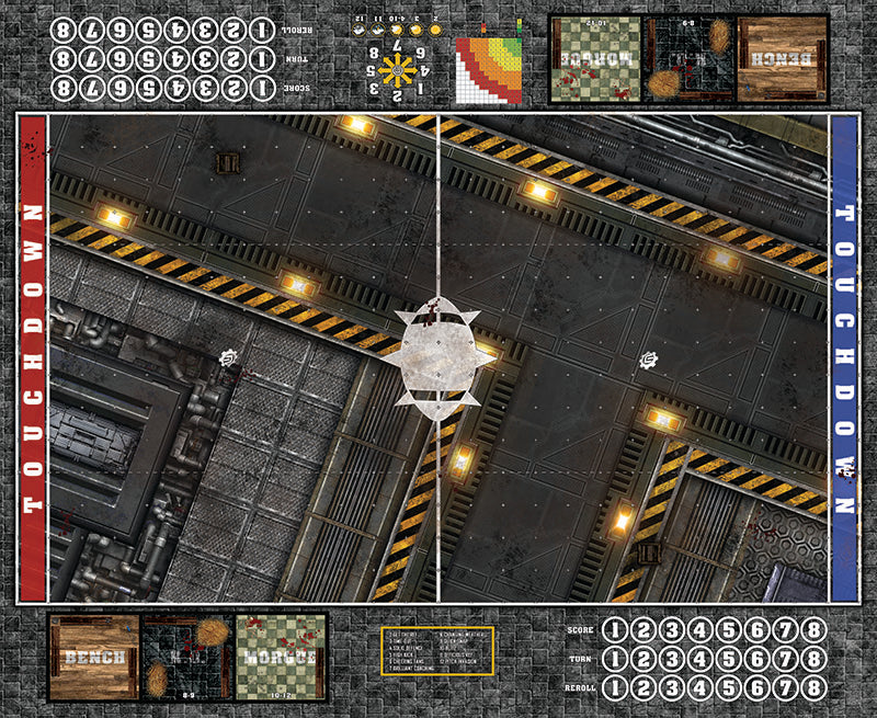 Mats by Mars: Factory Floor Fantasy Football Play Mat / Pitch