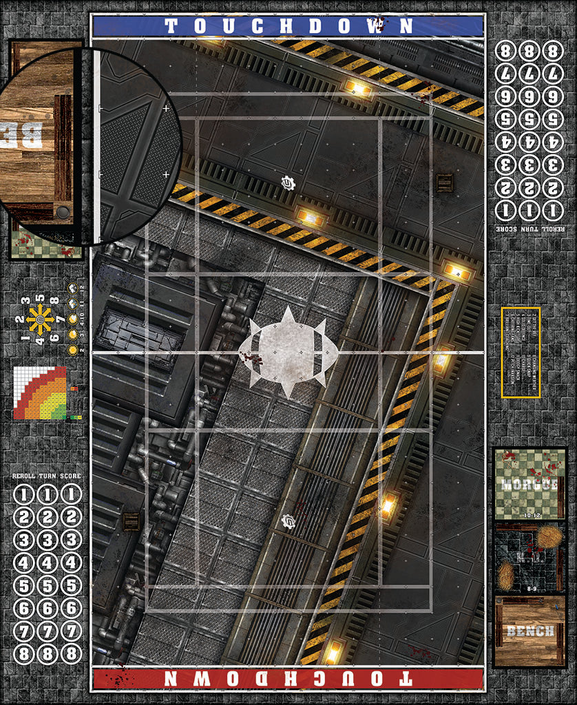 Custom Fantasy Football Play Mat / Dual Pitch 11s and 7s from Mats by Mars