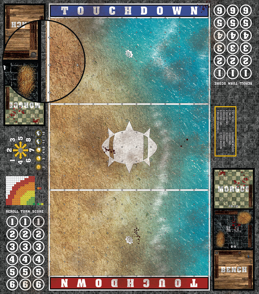 Custom Fantasy Football 7s Play Mat / Pitch from Mats by Mars