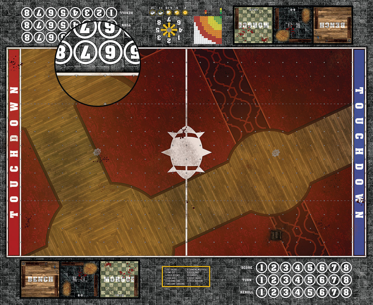 Mats by Mars: Casino Floor Fantasy Football Play Mat / Pitch