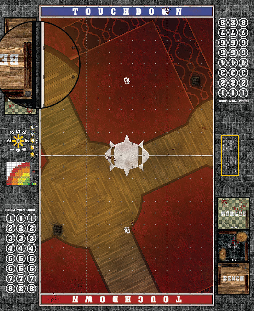 Mats by Mars: Casino Floor Fantasy Football Play Mat / Pitch