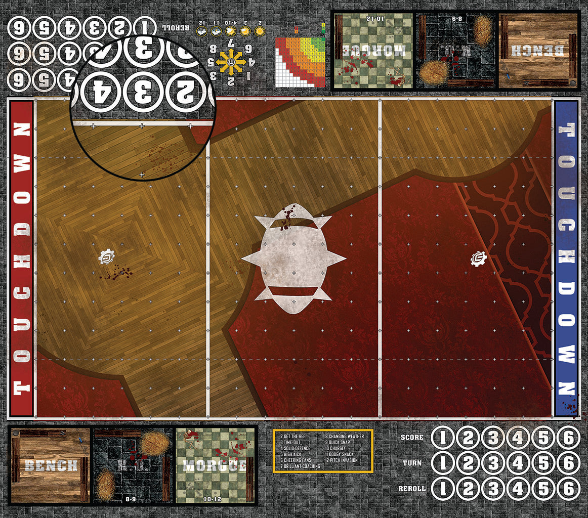 Mats by Mars: Casino Floor Fantasy Football Play Mat / Pitch