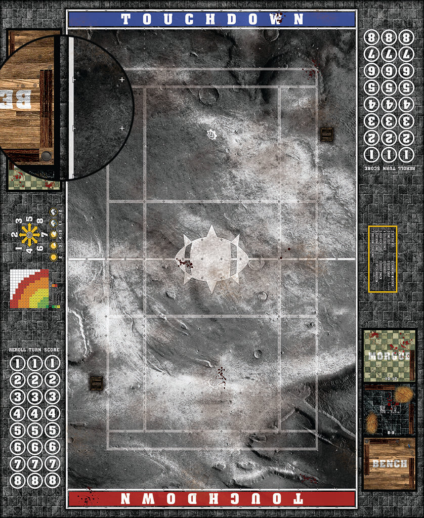 Custom Fantasy Football Play Mat / Dual Pitch 11s and 7s from Mats by Mars