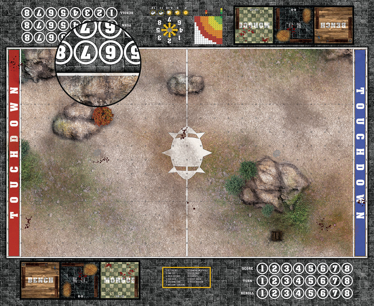 Custom Fantasy Football Play Mat / Pitch 11s